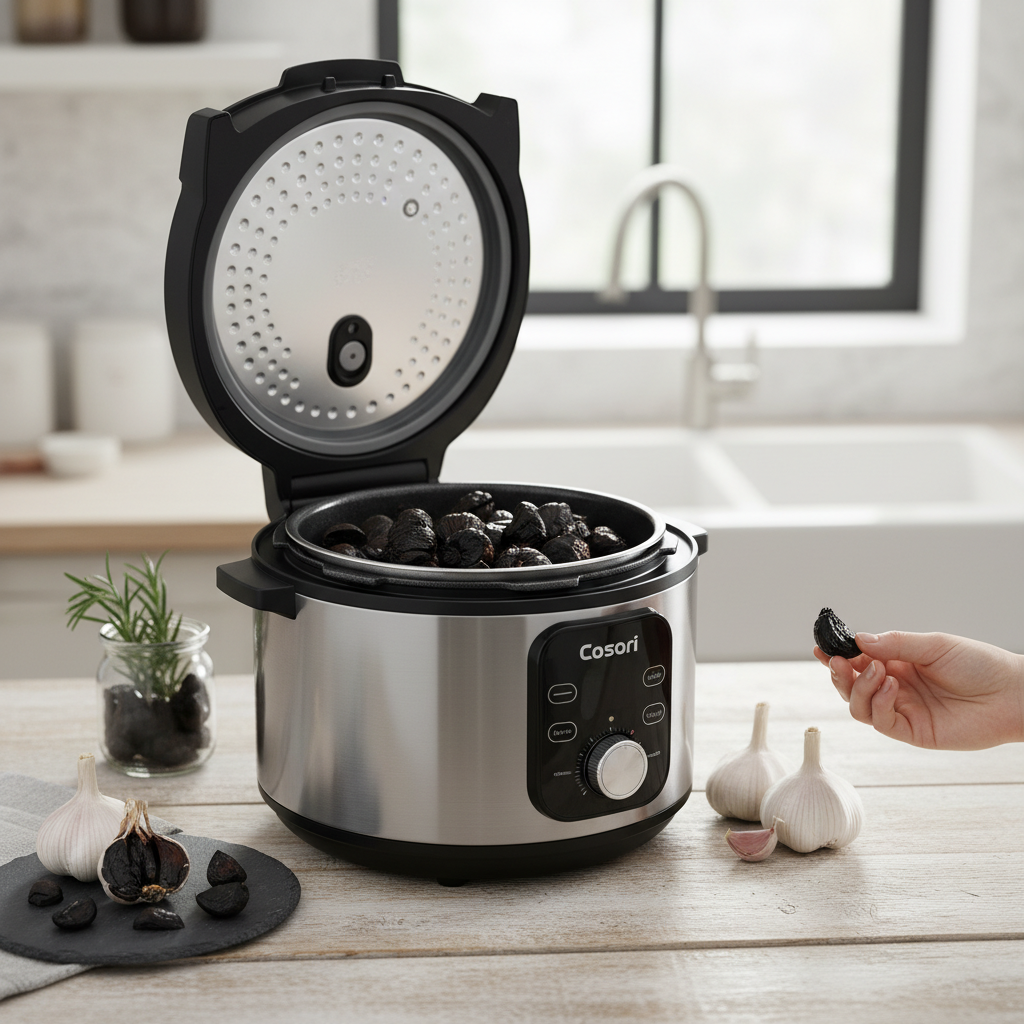 Review: Cosori Pressure Cooker’s Ferment Setting for Black Garlic Transformation