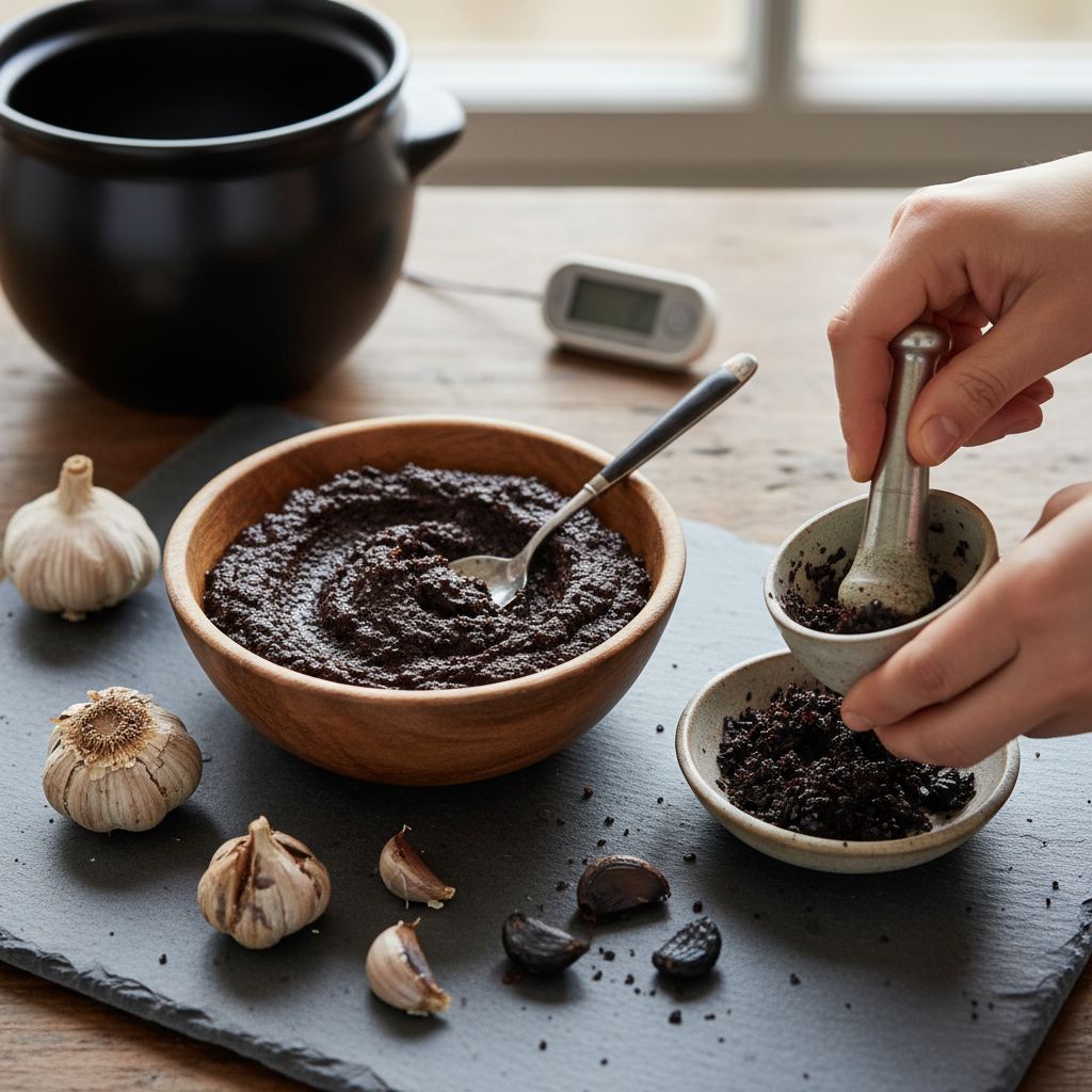 Salvage Your Batch: How to Make Delicious Black Garlic Paste from Imperfect Ferments
